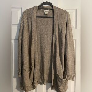 Cotton Emporium tan cardigan